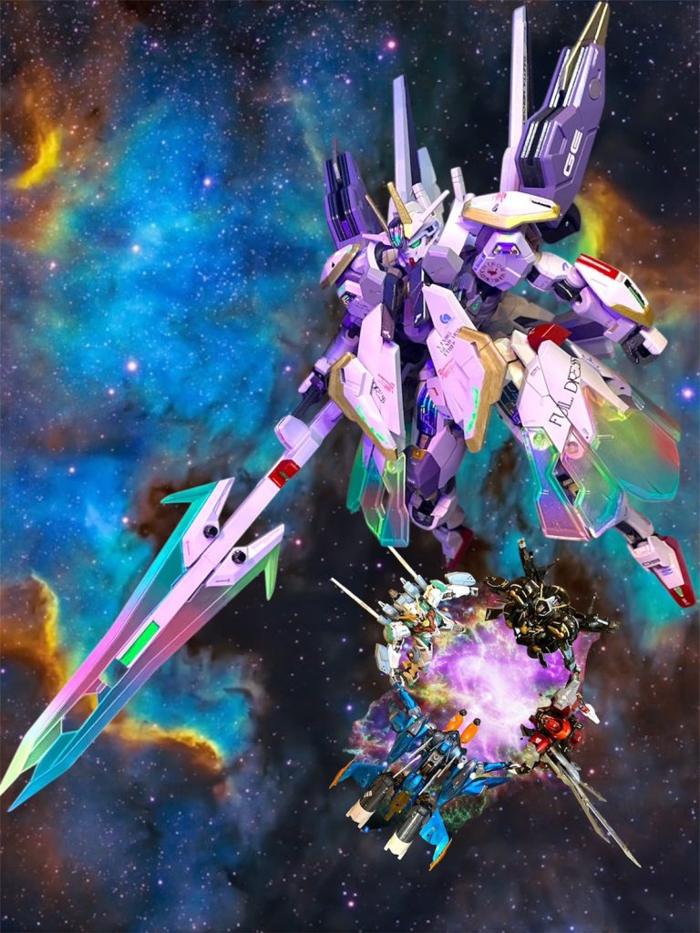 エイテールとは、中世錬金術において、四大元素に次いで天界を構成する第五元素と信じられていた物質の呼び名であり、見えない力や生命の神秘の象徴とされた。やがて科学の発達に伴い、その存在は偽証であるとされたが、エルノラ博士は語源である「常に輝き続けているもの」や、「あるはずのないものが存在する」という意味から、本機の開発コードをクインテッセンチアとした。ザザ商会の“仮面武闘会(マスコリーダ)”に端を発した「フレイヤの花婿」を巡る一連の戦闘後には、宙域全体で再びパーメットの崩壊現象が起きたため、再建造されたクワイエットゼロやILTSをはじめ、闘いに参加したGUND-ARMたちは再び消失しており、証拠となるものが何も残らなかった事から、この事件は公式の記録には一切残されていない。