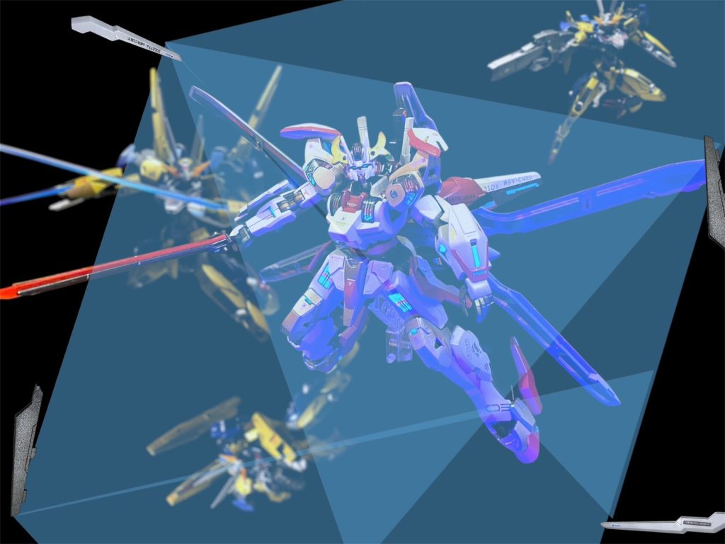 だが、その攻撃が機体に到達する事は無い。三つの敵っ！！！&nbsp;「何っ！？？」&nbsp;&nbsp;その攻撃からミオリネたちを守ったのは、ガンビットから展開されたバリアーであった。&nbsp;「エスカッシャン！？」