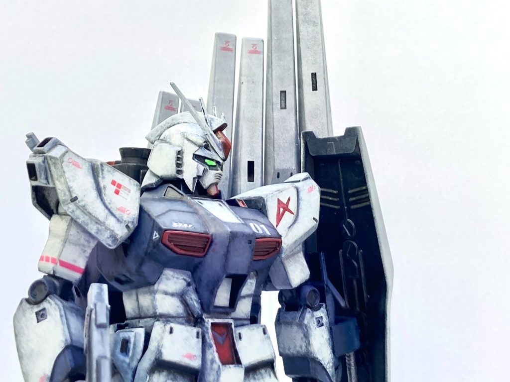 旧キット 1/144 νガンダム [特報カラー（ファーストロットカラー）]