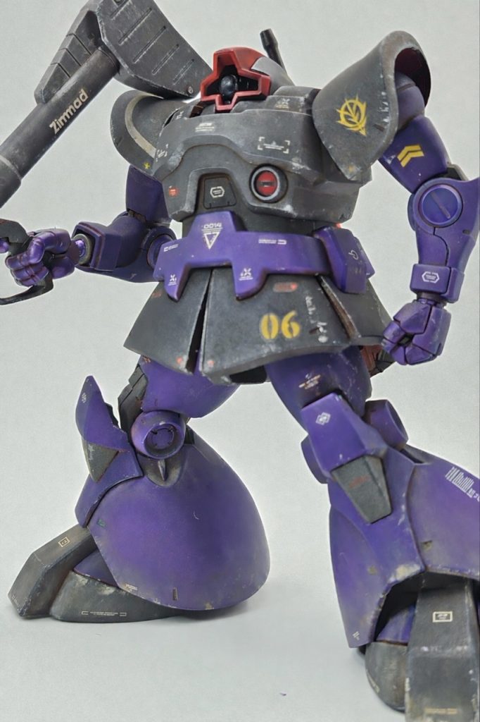 MSM09 ドム　ウェザリング　メタリックカラー塗装