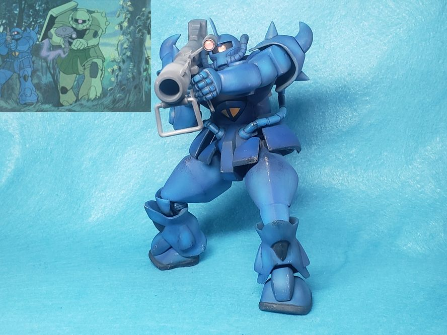 旧キット1/100 グフ【アニメ劇中フォルム徹底再現版】今回、更にアニメシーン再現が可能なパーツを追加作成しました。–8枚目/制作者:HITOHITO