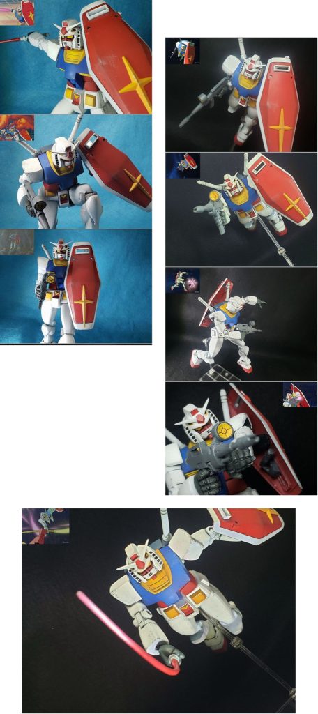 フル可動1/100旧キット ガンダム 【アニメ劇中フォルム徹底再現版】   ※旧キット1/100 リアルタイプガンダム使用–8枚目/制作者：HITOHITO