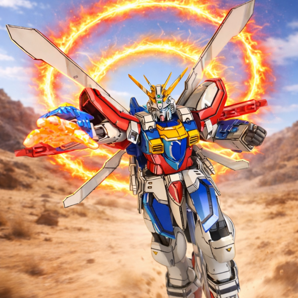 ゴットガンダムアニメ塗り