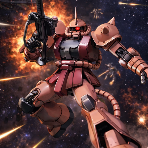 シャアザクアニメ塗り