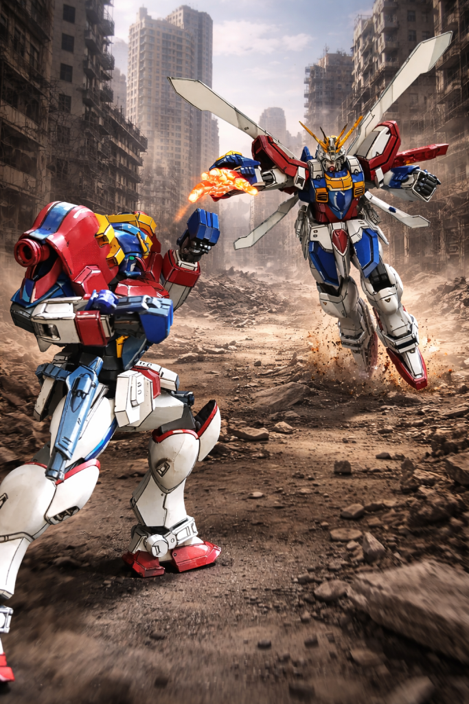 やはり２体あるから対決シーンは燃えますね。