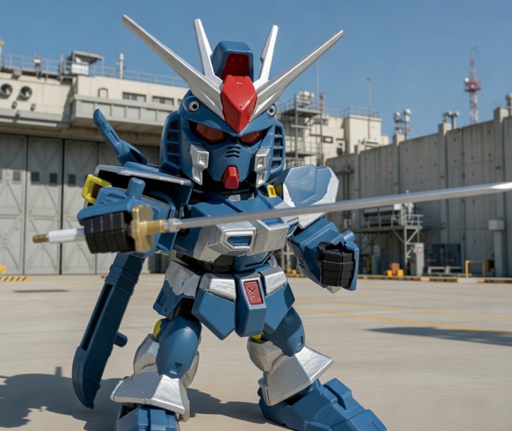 ちなみにνガンダムは武者以外だとあまり組みたてた事がないのである(zaku-kao4)