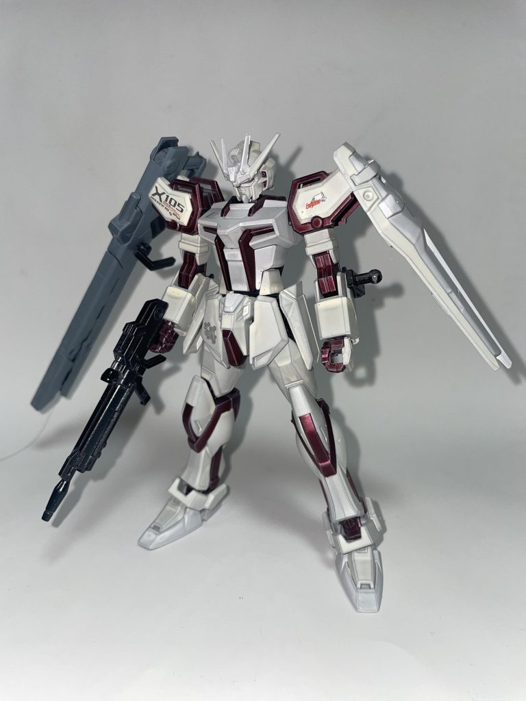 GAT-X105⁅P-M.R.L.Wf⁆/試作中距離軽装火力武装試験型ストライク〔正式名 ペインティングモデルストライク〕【パルスアレンジ・オブ・カスタム+リアルカラーモデル】–2枚目/制作者：【電幻龍メンバーズ】ドラグーンの開発部