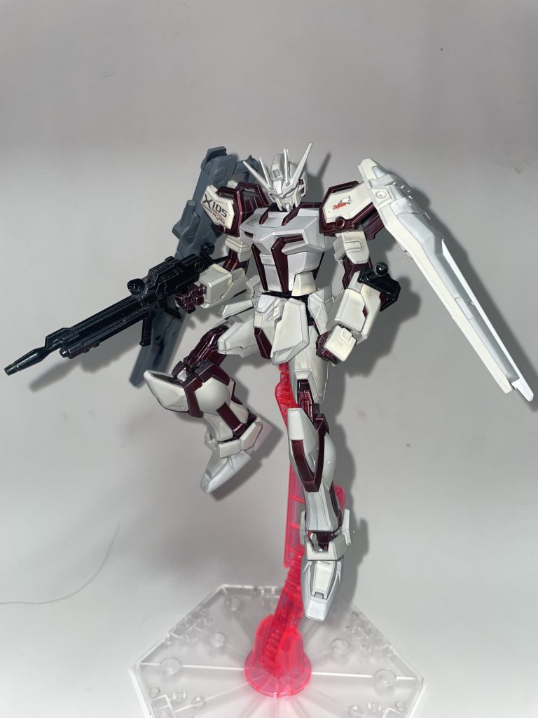 GAT-X105⁅P-M.R.L.Wf⁆/試作中距離軽装火力武装試験型ストライク〔正式名 ペインティングモデルストライク〕【パルスアレンジ・オブ・カスタム+リアルカラーモデル】