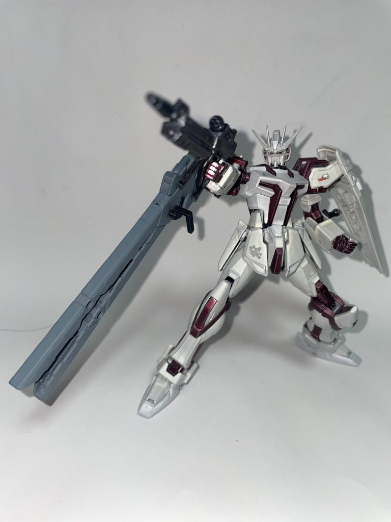 GAT-X105⁅P-M.R.L.Wf⁆/試作中距離軽装火力武装試験型ストライク〔正式名 ペインティングモデルストライク〕【パルスアレンジ・オブ・カスタム+リアルカラーモデル】–4枚目/制作者：【電幻龍メンバーズ】ドラグーンの開発部