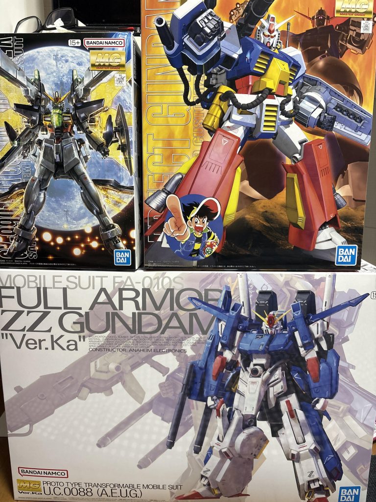 作品名：新商品、再販ゲット<p>最寄りの模型店で予約してたフルアーマーZZと MGダブルXとパーフェクトガンダム！ 以前全塗装したFAZZをフルアーマーZZ風として作成したのに、まさかのフルアーマーZZが出るとは💦 逆にこっちをFAZZカラーにしたらい [&hellip;]</p>
