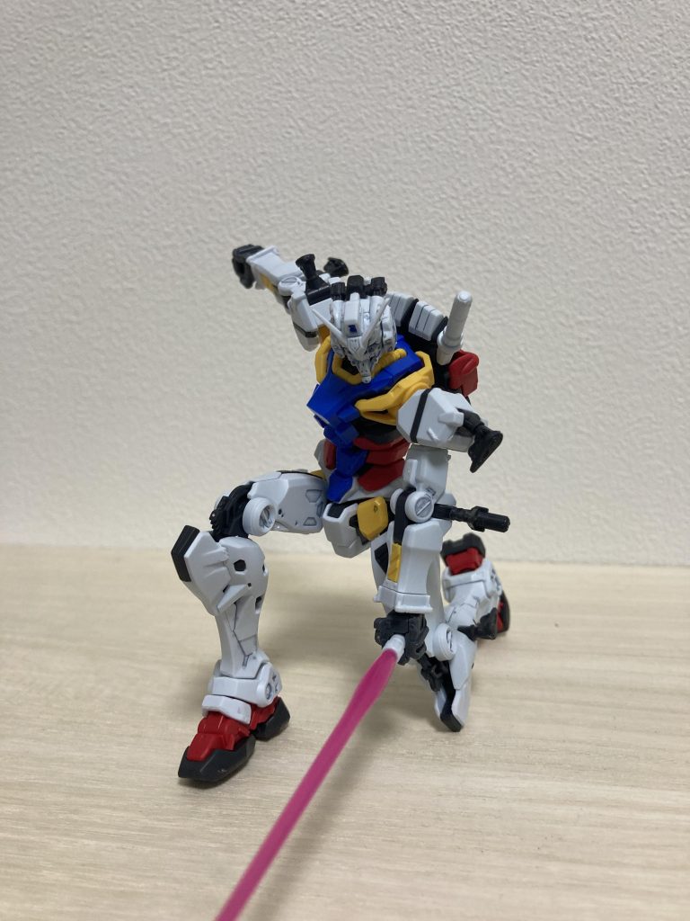 右手用開き手がないので少し残念😢以上白いガンダムでした。ご覧いただきありがとうございました。