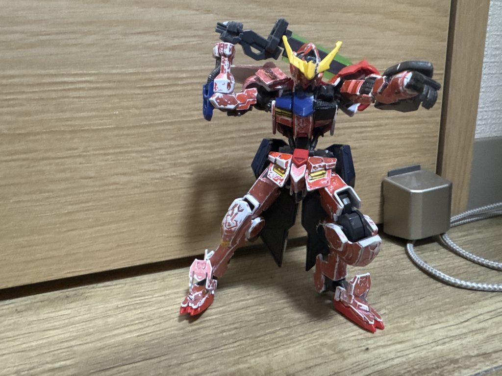 最終決戦でボディ・ミサイルを使った時（ギャラルホーンの残骸機体から唯一のデータ)