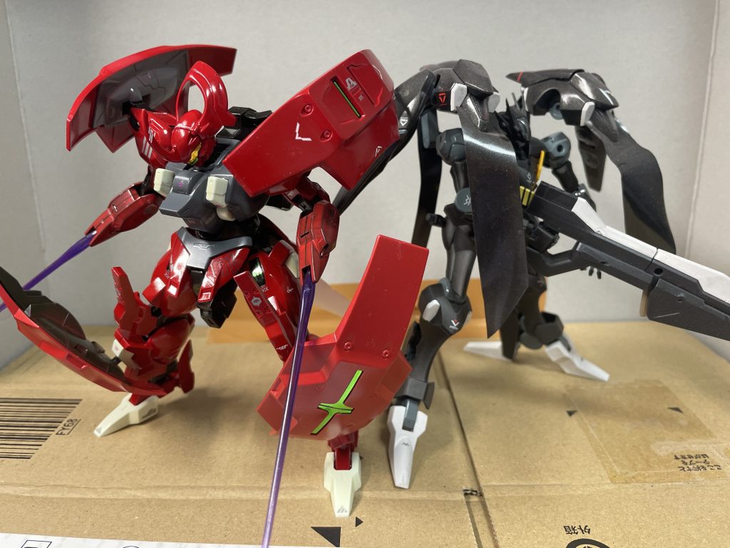 ビームジャベリンビームショットライフルガンブレイド意志拡張AI、フル稼働武装一覧ファラククトとのツーショット写真