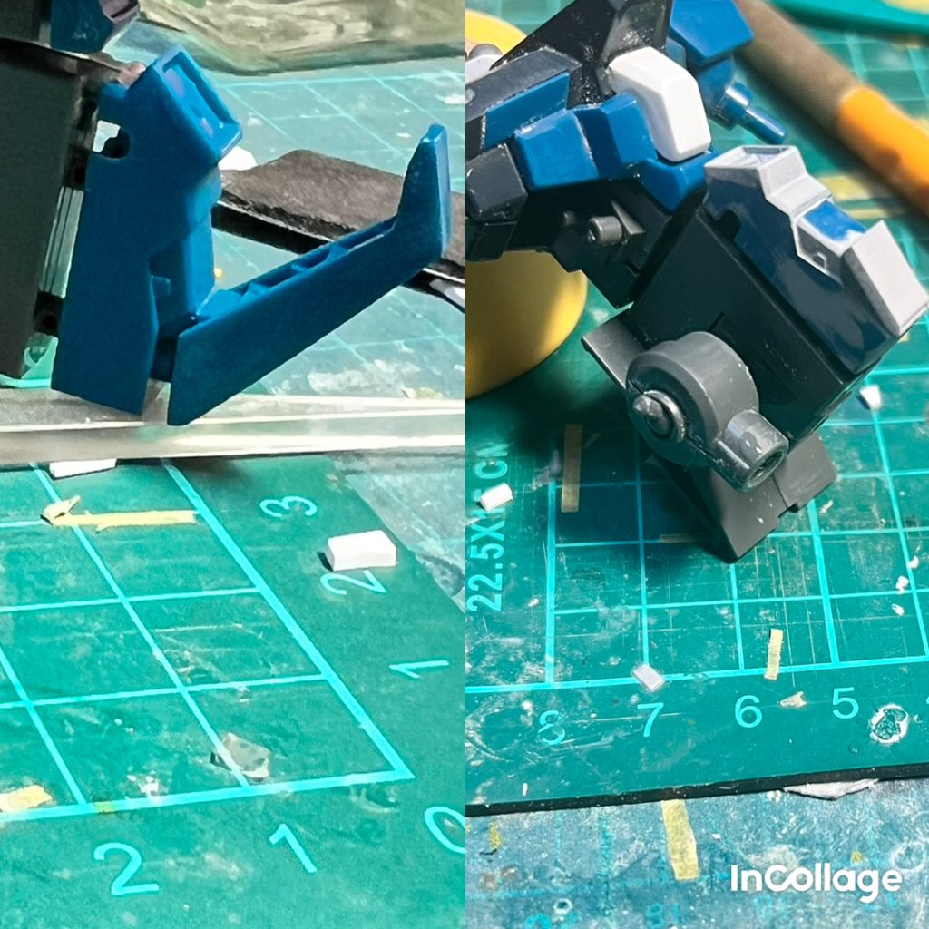 股間リゼルはメタスからの流れで股間にとても立派な物をお持ちですが、主張が強すぎるので外しました（去勢したみたいで心苦しい…）(gundam-kao