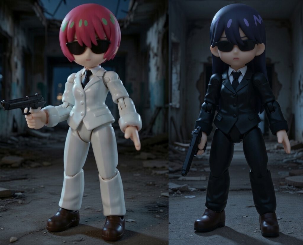 【リンクトラベラーズ】マチュとニャアンで遊んでみた（スーツ編）。