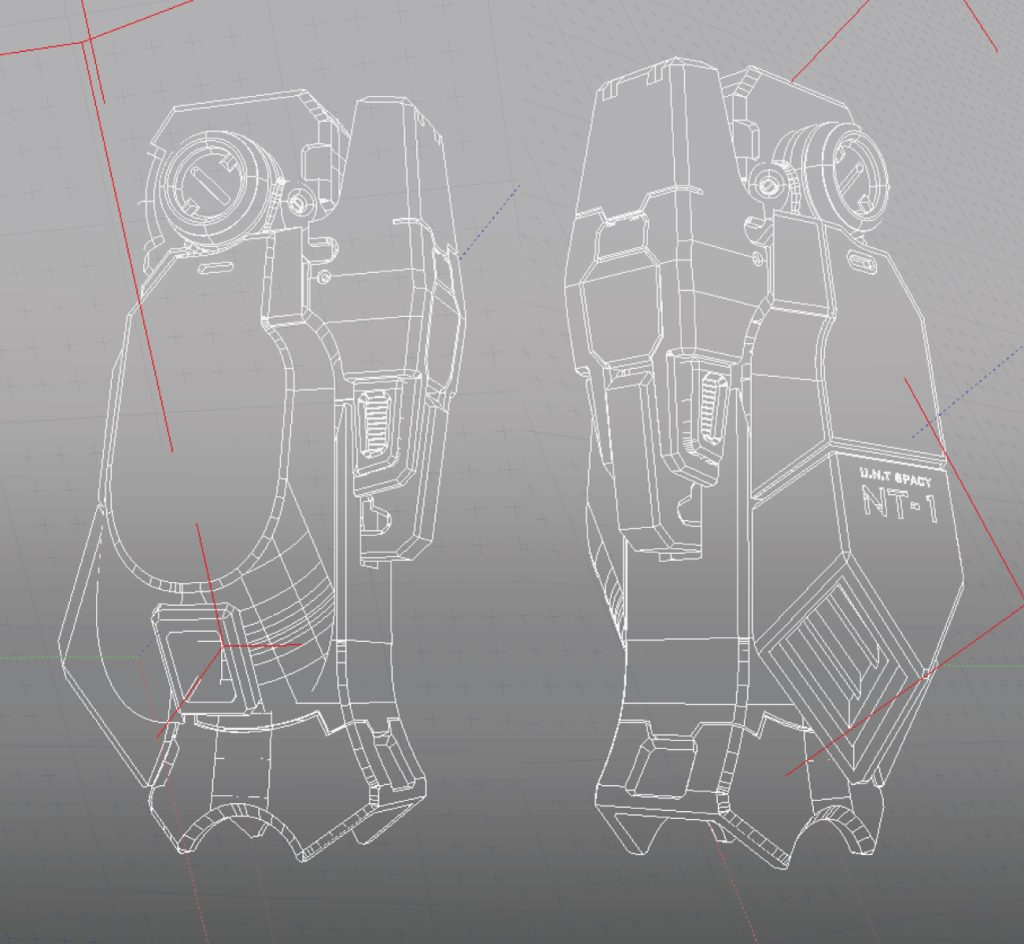 作品名：●進歩と革新…は遠い。<p>結局内側フクラハギもアレックス風の捏造版外装を一応捏造する方向に。共通金型流用設計想定で延伸曲面型でなく外側形状準拠。———————-四 [&hellip;]</p>

