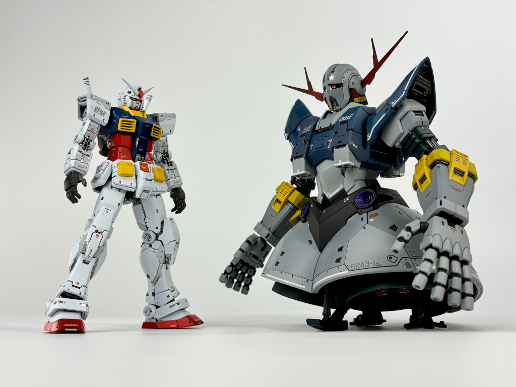 作品名：RG 1/144 RX-78-2ガンダムフルウェポン＆ジオング<p>以前投稿したRX-78-2ガンダム＆武器セットとジオングを再度全塗装で製作しました。 3月28日土曜日22:45までヤフオクに出品予定です。 RG 1/144 RX-78-2ガンダムVer.2.0 武器セット　塗装済完成 [&hellip;]</p>
