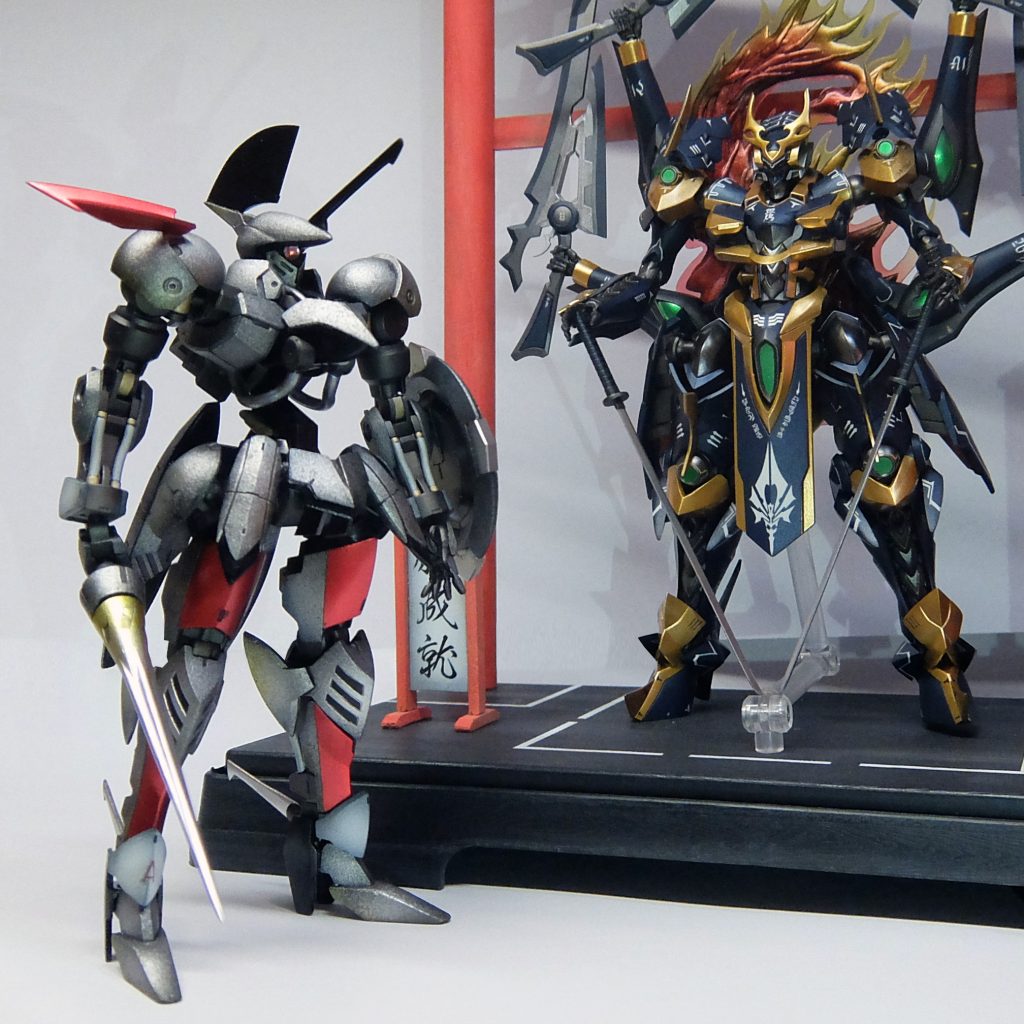 今回デカールが少ないのは、FSS風にはデカールが合わないというのもありますが、前回つくった「イカルガ」がデカールだらけで、お腹いっぱいだったから・・・