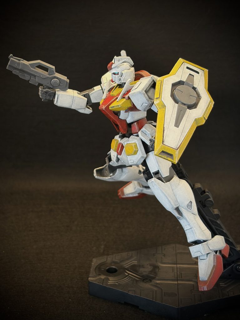 オーガンダム実戦配備型 〜赤色をちょっとだけ工夫して–5枚目/制作者：とうと｜かけだし食卓モデラー＠スポンジ塗装