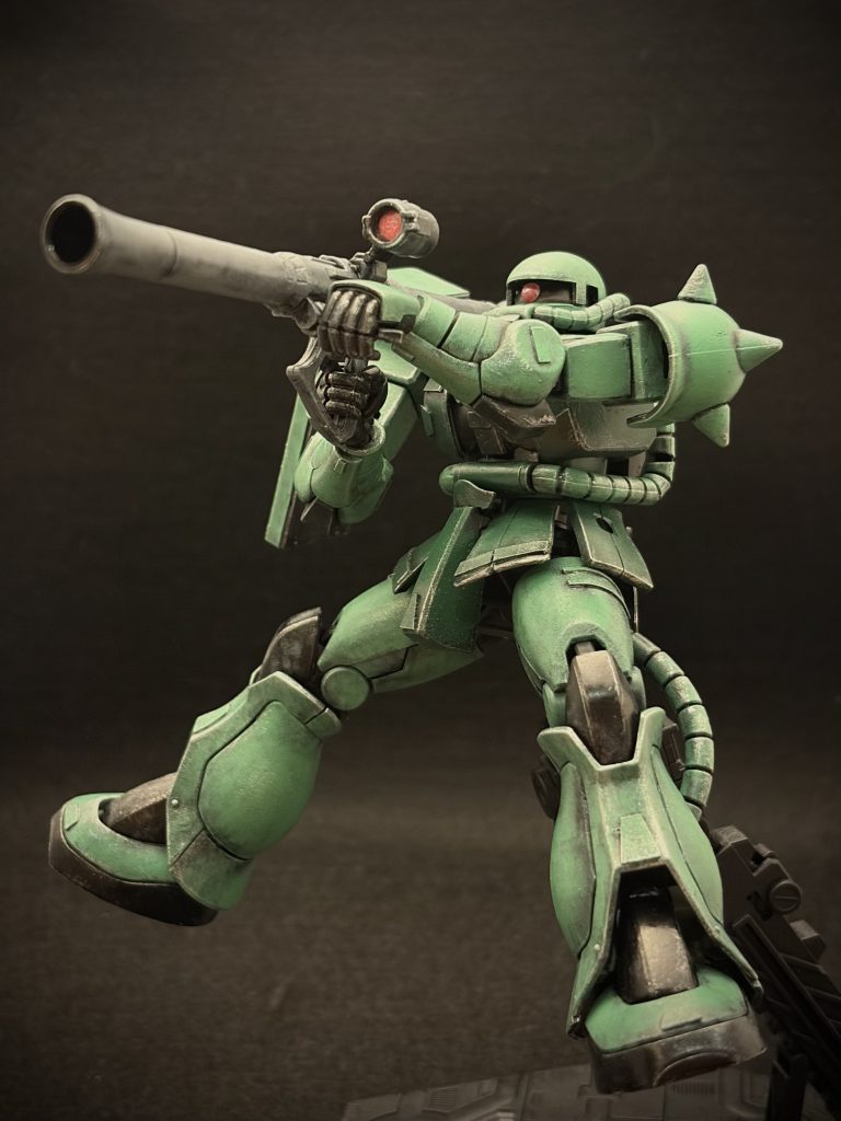 ザク 〜慣れと課題と–5枚目/制作者：とうと｜かけだし食卓モデラー＠スポンジ塗装