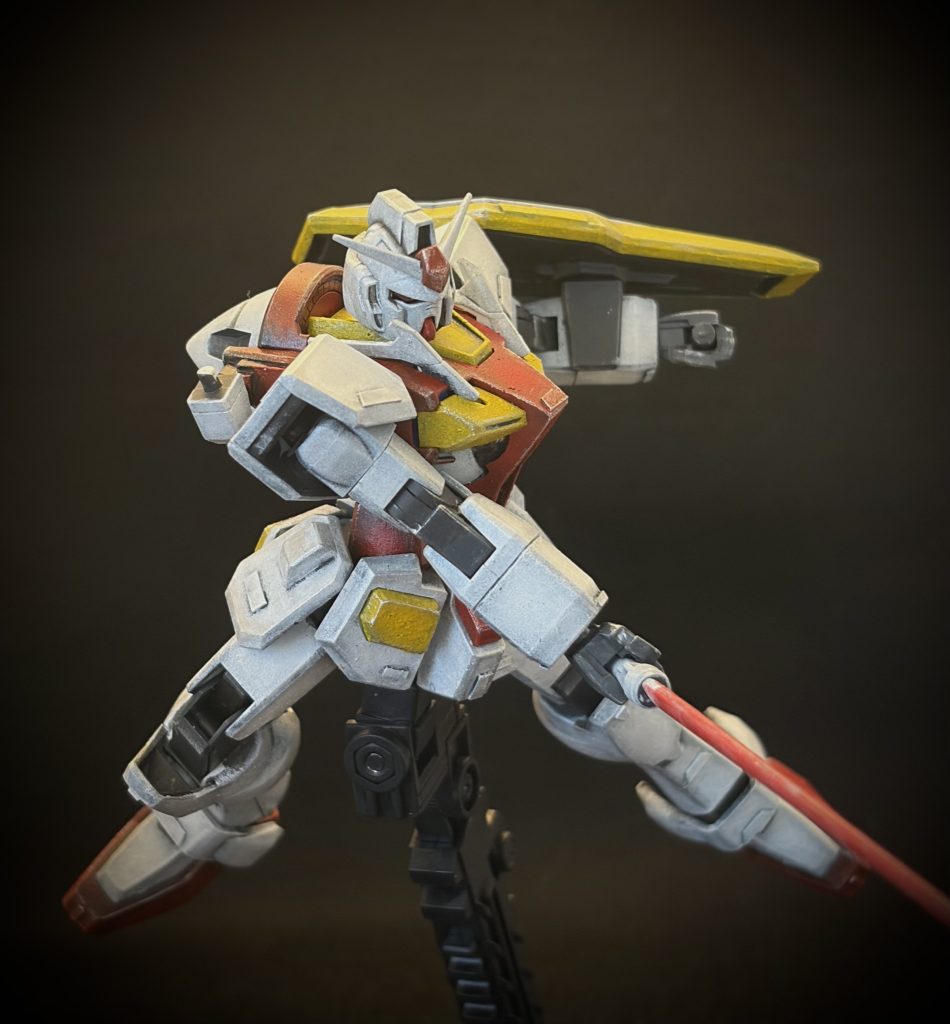 オーガンダム実戦配備型 〜赤色をちょっとだけ工夫して–8枚目/制作者：とうと｜かけだし食卓モデラー＠スポンジ塗装