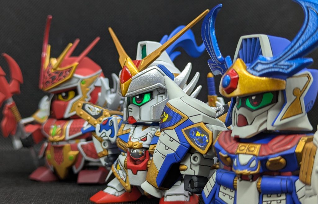 最後は以前作った白龍頑駄無と並べてパシャリ。