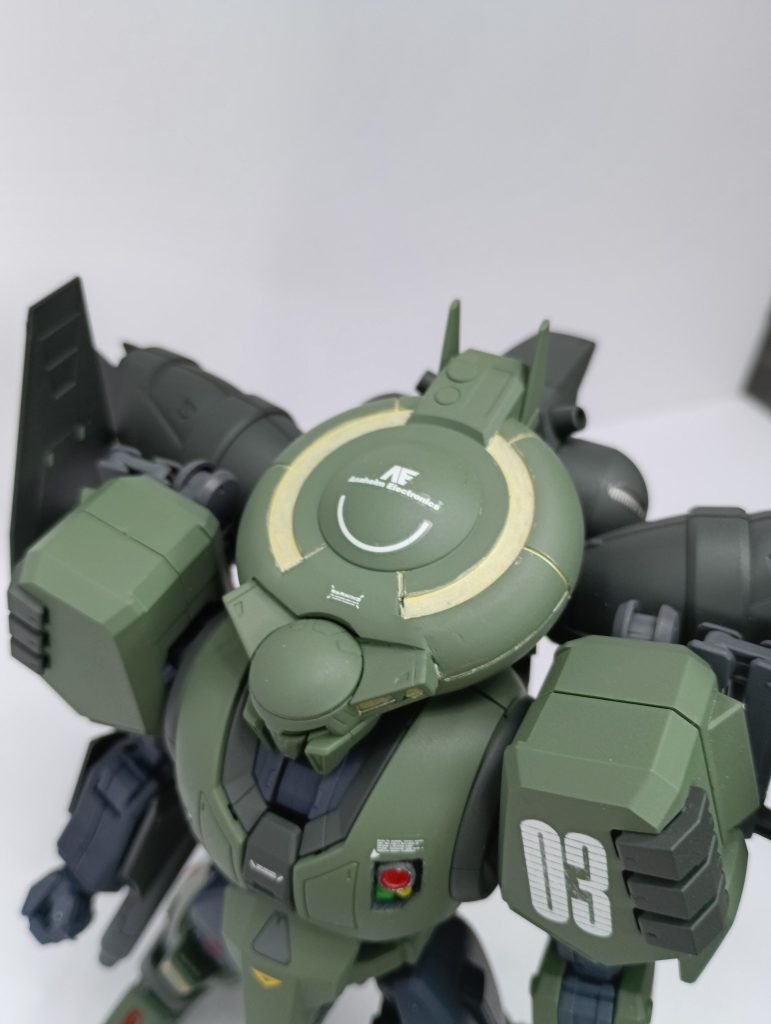 Ez-SRのレドームを付けました。ミノ粉散布化でもドラグナー３同様に索敵やジャミング。敵機へのハッキング可能というトンデモ機能があるイメージ。