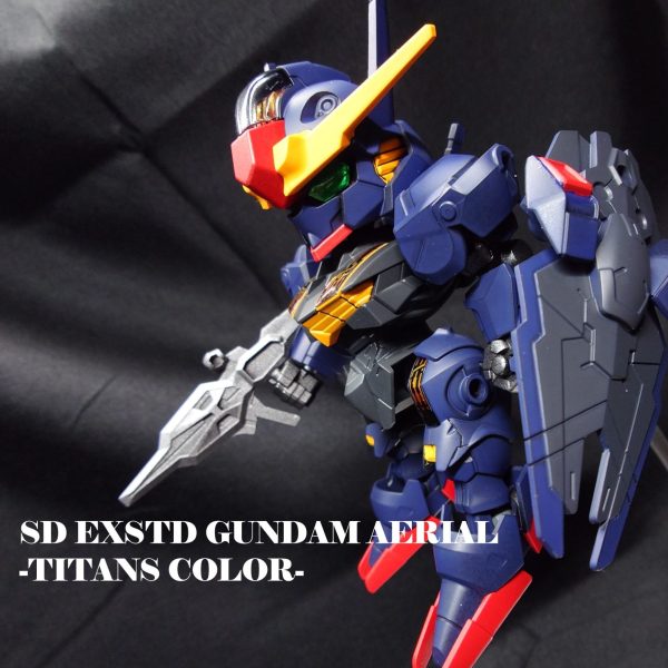 SD EXSTD 019 XVX-016 ガンダムエアリアル『ガンダムエアリアル ティターンズカラー』