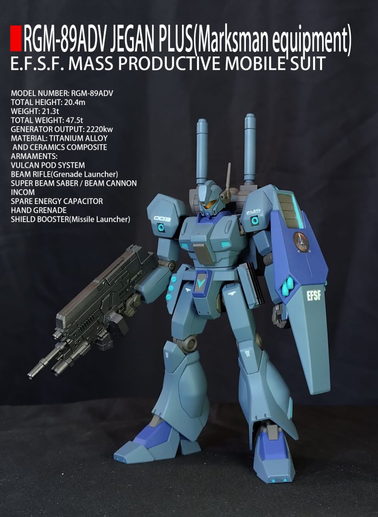 ■ RGM-89 ADV JEGAN PLUS (Marksman equipment)