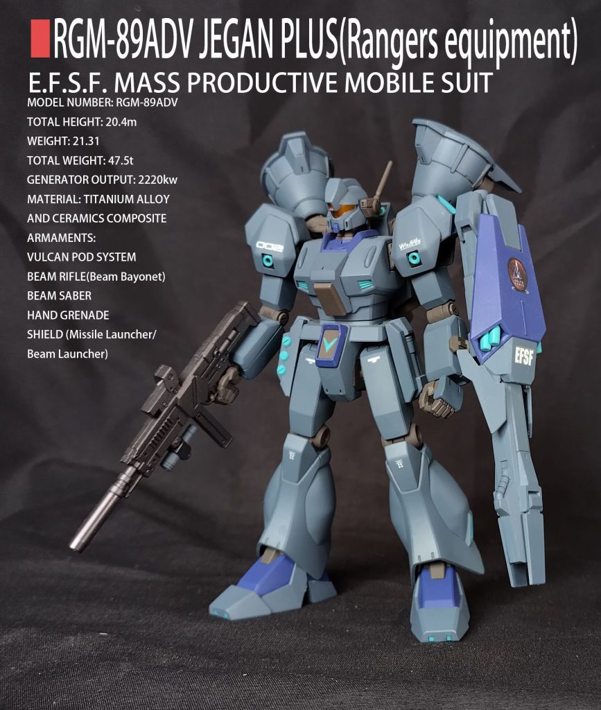 ■ RGM-89 ADV JEGAN PLUS (Rangers equipment)