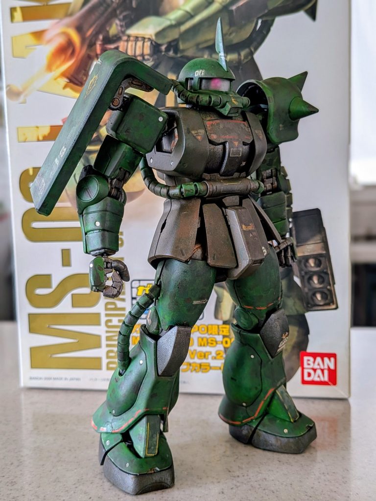 18年前に購入して、寝かせていたキットでした。水転写デカールの劣化が激しくて水の中でボロボロ崩れていきましたが、リアル感がより出たと前向きにとらえてます。