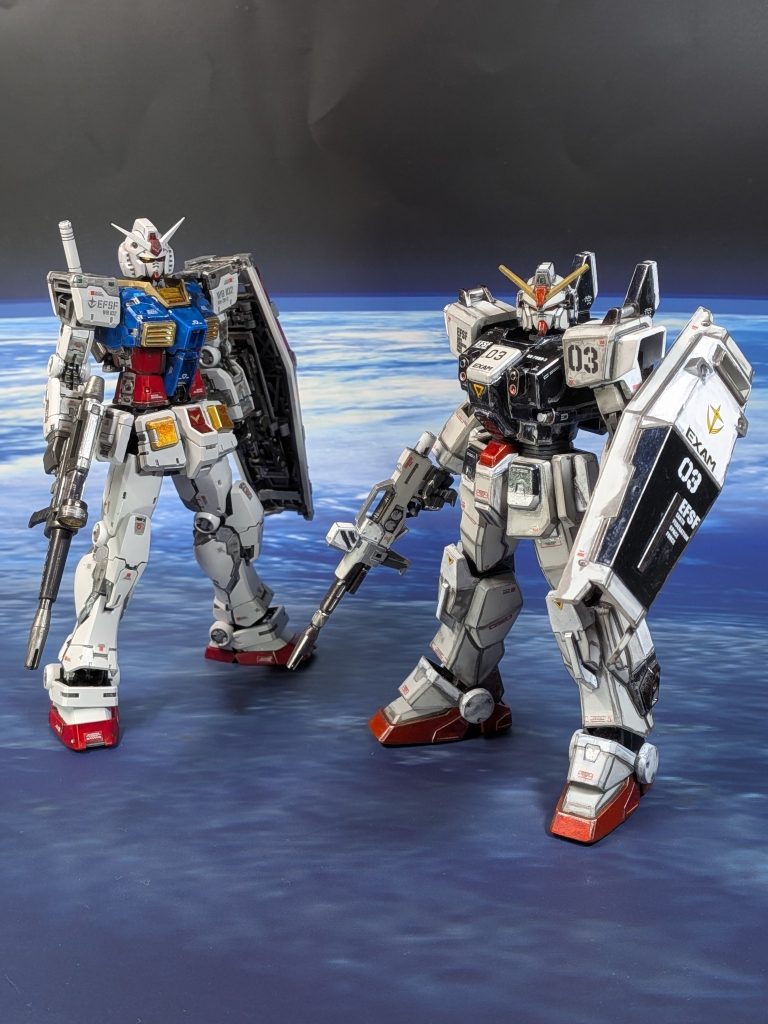 使ったキットHGUC　ブルーディスティニー３号機RG　RX-78-2ガンダム(Ver.2)