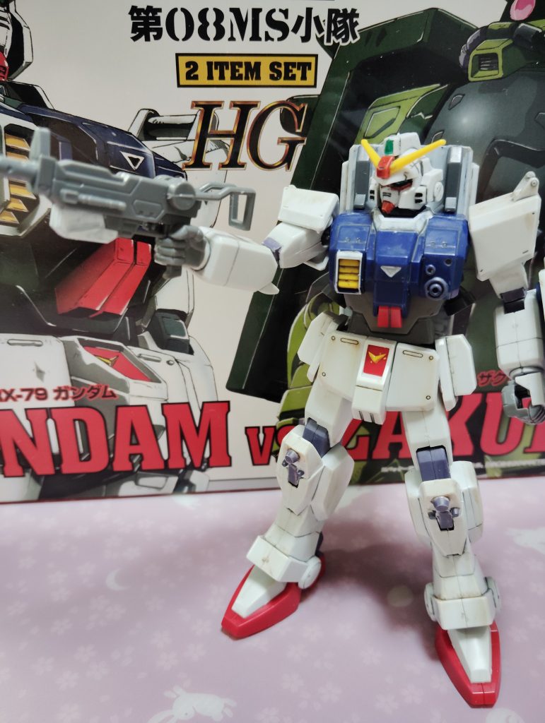 しかし各部の血ディテールは今の陸ガンよりもより細かく頭部の換装や膝アーマーの可動ギミックなどこちらにしかないものも多くあるのでちゃんと作ることができたならこちらのキットも化けると思います。