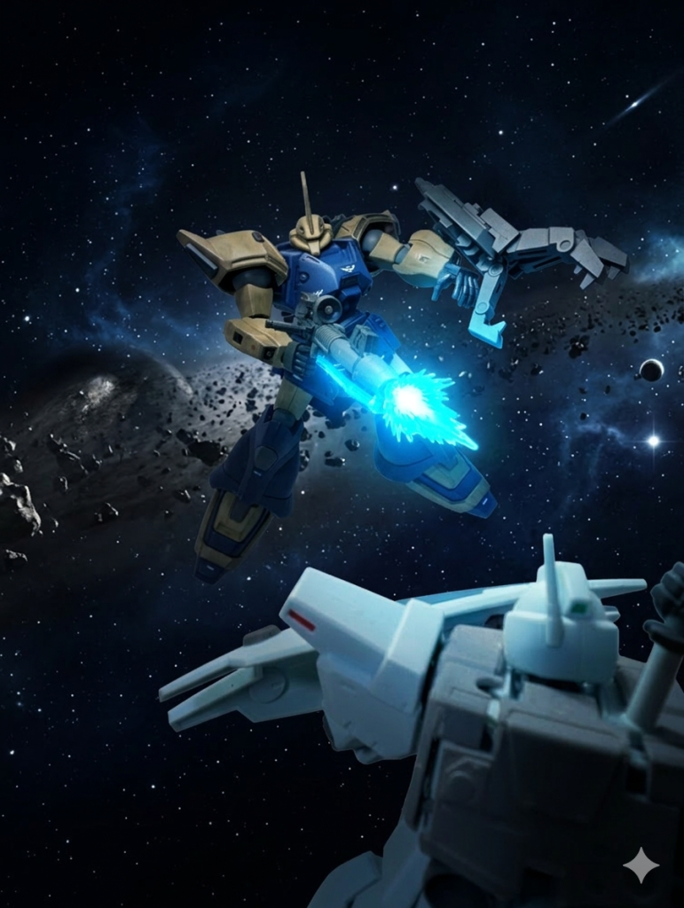 エフェメラ「ハーーッハッハッハッハ！！まだやる気かい…？」&nbsp;ゲルググJ改は銃口を突き付ける。&nbsp;ほんの一時、両者は睨み合うが…&nbsp;アリス「そこまでだ。もういい、引くんだカジマ大尉」&nbsp;ユウ「ミラー少佐…」&nbsp;アリス「目的は達したからもう良いんだ。」&nbsp;エフェメラ「やっぱりアンタだったのかい？」&nbsp;アリス「ああ。裏付けが欲しくてね。…どうせ第１６輸送船団なんて名乗った所で、素直に木星に行く気など無いのだろう？モビルスーツまで積んで、海賊行為しますって言ってるような物だ。」&nbsp;エフェメラ「女の航海なんだ。今の世の中、丸腰なんて怖いだろう？」&nbsp;アリス「過剰防衛も甚だしい…。だが、これで堂々と指名手配が掛けられるよ。……覚悟しておけよ。シーマ・ガラハウ……」&nbsp;シーマ「アンタもしつこいネェ…もう一度言うよ、アタシは、『エフェメラ・ハント』だ」&nbsp;&nbsp;その後、エフェメラ・ハントには地球圏全体に指名手配が掛けられたが、逮捕されたという記録は残っていない……&nbsp;『どうせこの世は一天地六、出た目が悪かろうが、首も吊るされず生きてるなら、何度だって振り直してやるさ』&nbsp;