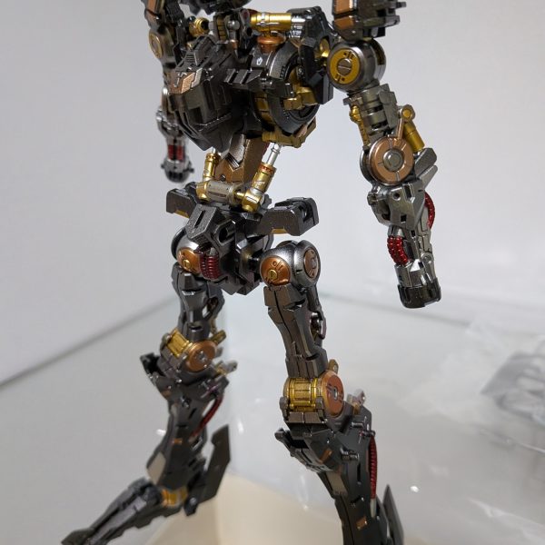 なんとか内部フレーム完成しました✨思っていた以上に塗り分けしたせいで、時間がかかりました。情報量アップを狙って塗り分けしましたが、７割がた見えなくなるのが残念です😔そして外部装甲はまだ下処理もこれからなので、次回投稿は当分空きますが、また見てやって下さい😊（6枚目）