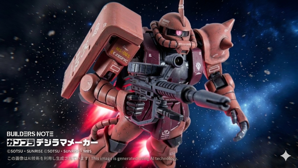 段々とHGのリバイブ版のザクなら、組み立て説明書を見なくても組めるようになってきました（笑）