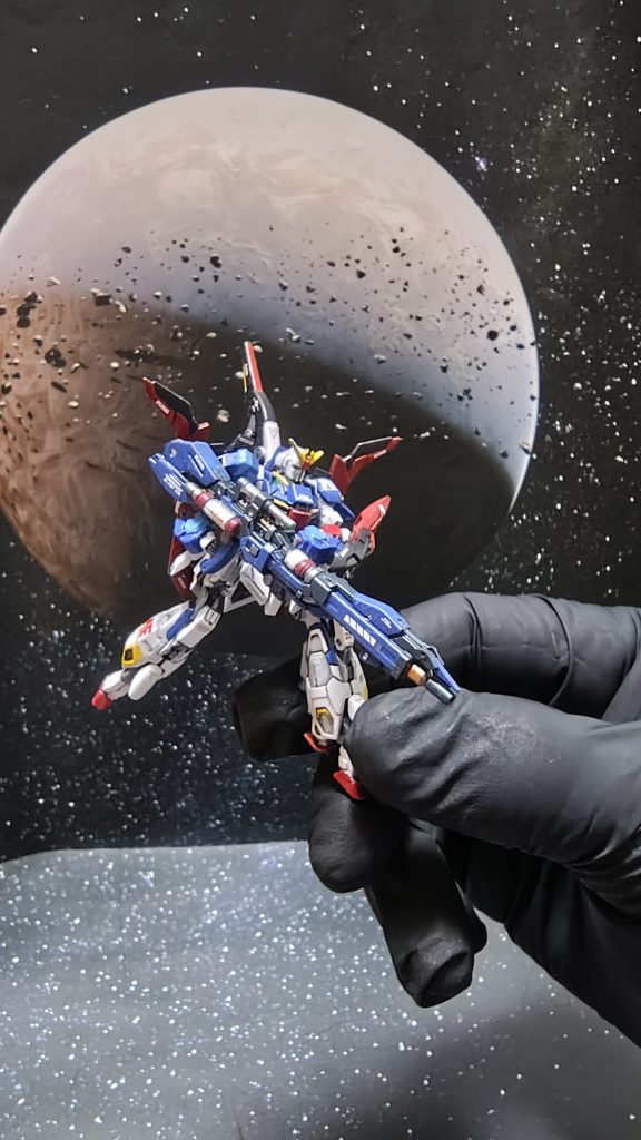 Zガンダムはブルー2色。ホワイトについてももグレーを加えて2色と情報量を上げて作成しました。