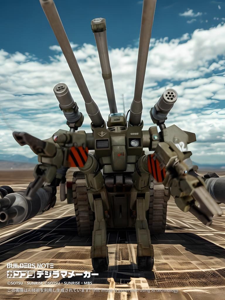 地球連邦軍の各基地で密かに流行っている企画。それは『魔改造の昼』という同じ機体に魔改造を施し、どの基地の機体が優れているかを競う闇企画。今回のお題目はガンタンクである。ジャブローでは、2つのコンセプトを持たせた機体が作成された。それがガンタンク〘マンティス〙！&nbsp;