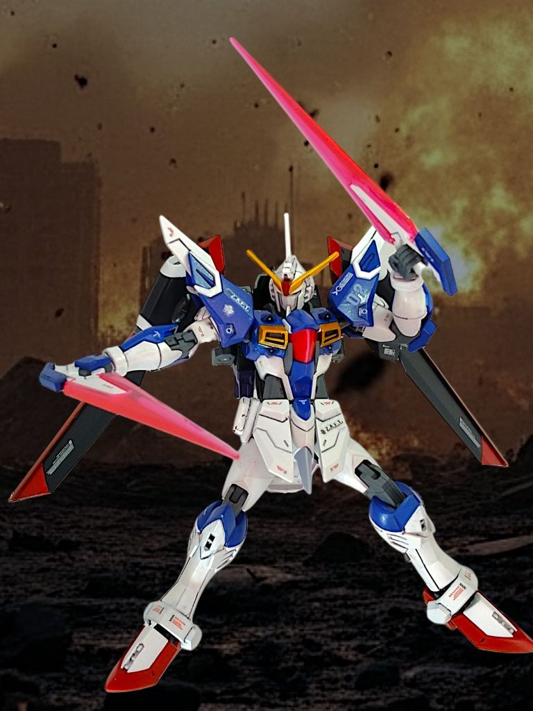 ＭＳはもちろんイモータルジャスティス前に作ったアムロ専用ライフリと並べたくて作りました(gundam-kao6)いつも通りAIにお世話になりましたが、カミーユに赤服は似合ってますねそれではしばしお付き合いください！