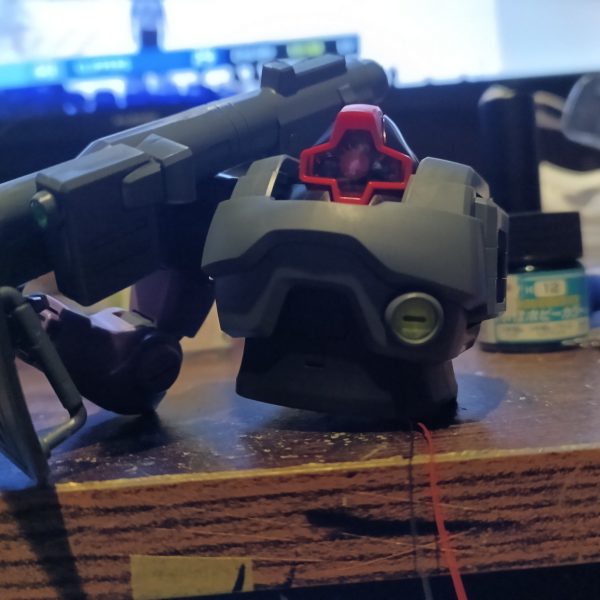 シャア専用リックドムを思い出しながら結線😅💦ビーム拡散砲はイエローで👍（6枚目）