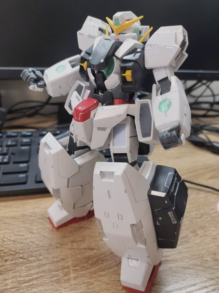 あとは重火器を着装するのみツインアイの露出が減るので、どうしてももったりしちゃいますね
