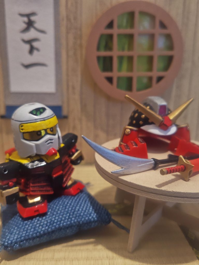 セリアのドールハウスがよく似合います