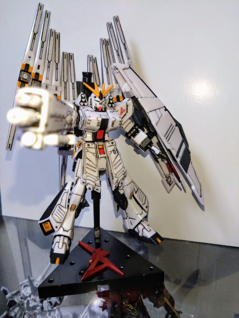 GフレームFA　νガンダム（HWS装備型）–9枚目/制作者：基本筆塗り部分塗装仕様