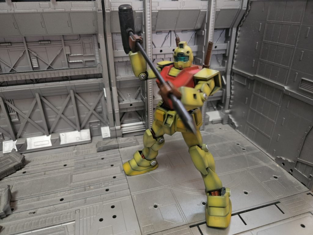 マグネットコーティングにより機動性が上がった為、即座に対象に接近しハンマーを叩き込む