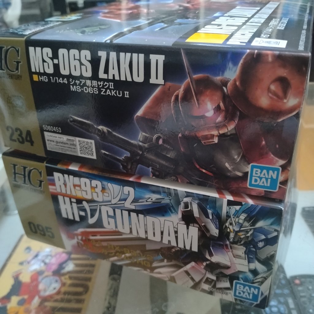 作品名：取り敢えずは2つ来ました！😄<p>取り敢えず！即席手の届く範囲で2つキット手に入れました！ハイニューガンダムは以前ニューガンダム作ってハイニューガンダムは作らないのも変かな？ってことで！HGザクは実は初めて触るキットなんですが！MGザクの練習と後付で考え [&hellip;]</p>
