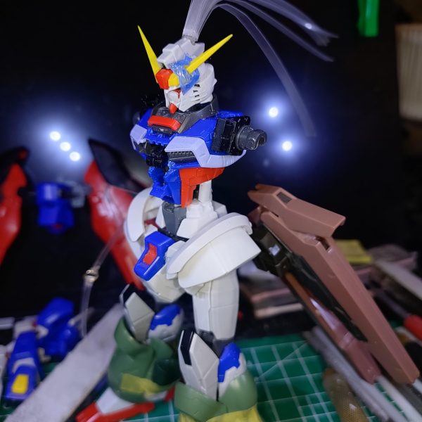 宇宙世紀を連チャンで作ったのでそろそろアナザーいぢるかな？と、言うわけで部品取りに購入したRGディスティニー君を生贄にナニカの製作を開始しました(笑)5月中に完成できたら良いなぁ（遅）（3枚目）