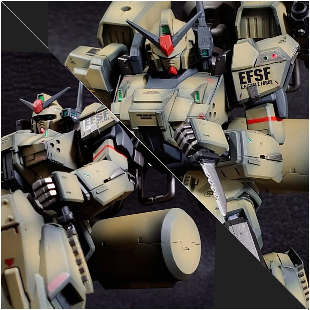 陸戦型ガンダムと同様にナイフも装着