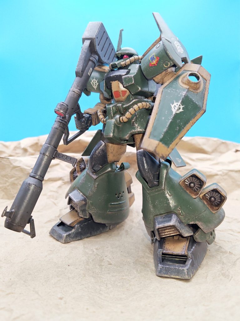 ガトリングではなく、ジャイアントバズを持たせてます。個人的には、ジャイアントバズが似合う機体だと思いますが、皆様はどうですか!?
