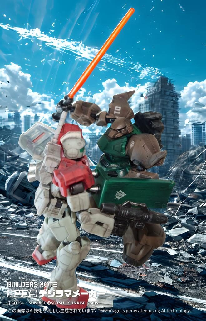 　マックス「連邦軍め！往生せいや！」　ジムパイロット「ぐはぁ！」ストライクシールドに、ジムはコックピットを正面から潰され、ビームサーベルで頭部を破壊、爆散した…