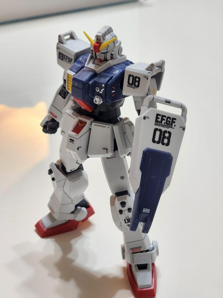 作品名：陸ガン進捗状況<p>表面処理、デカール、スミイレ、頭部ちょい改修で絶賛製作中です🤭</p>
